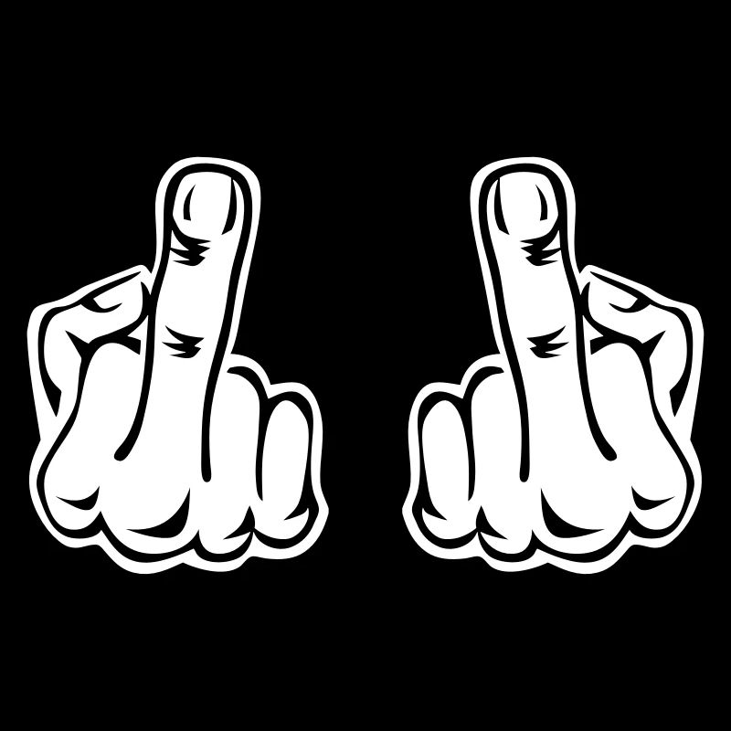 Stinking finger double hands