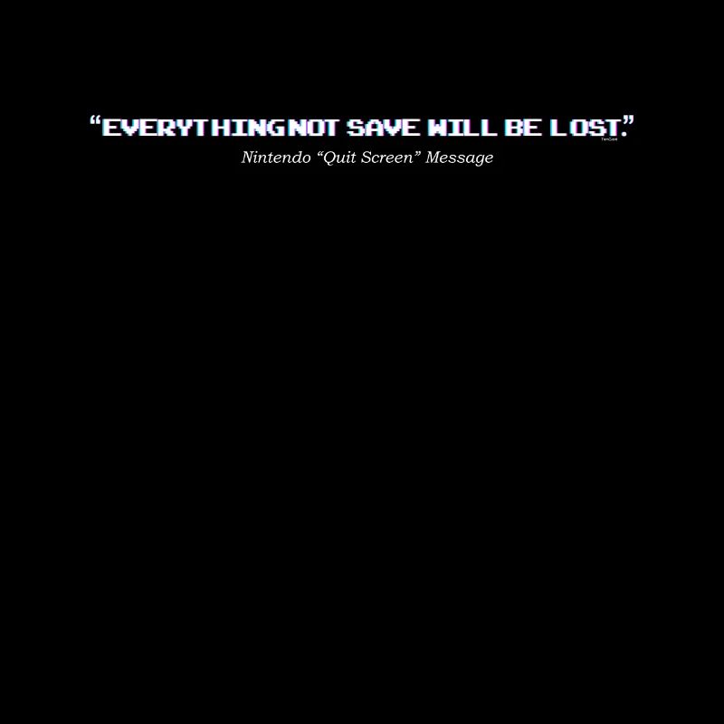 Retro Computer Screen message
