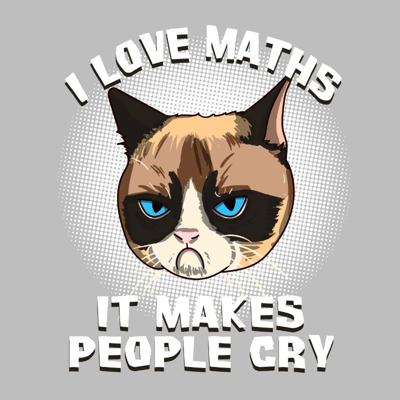 Chat Chat Prof de maths Chat Grumpy Mathe Gesche