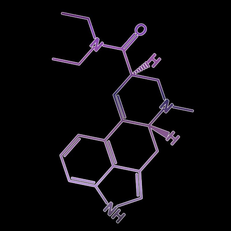 LSD structural formula acid molecule