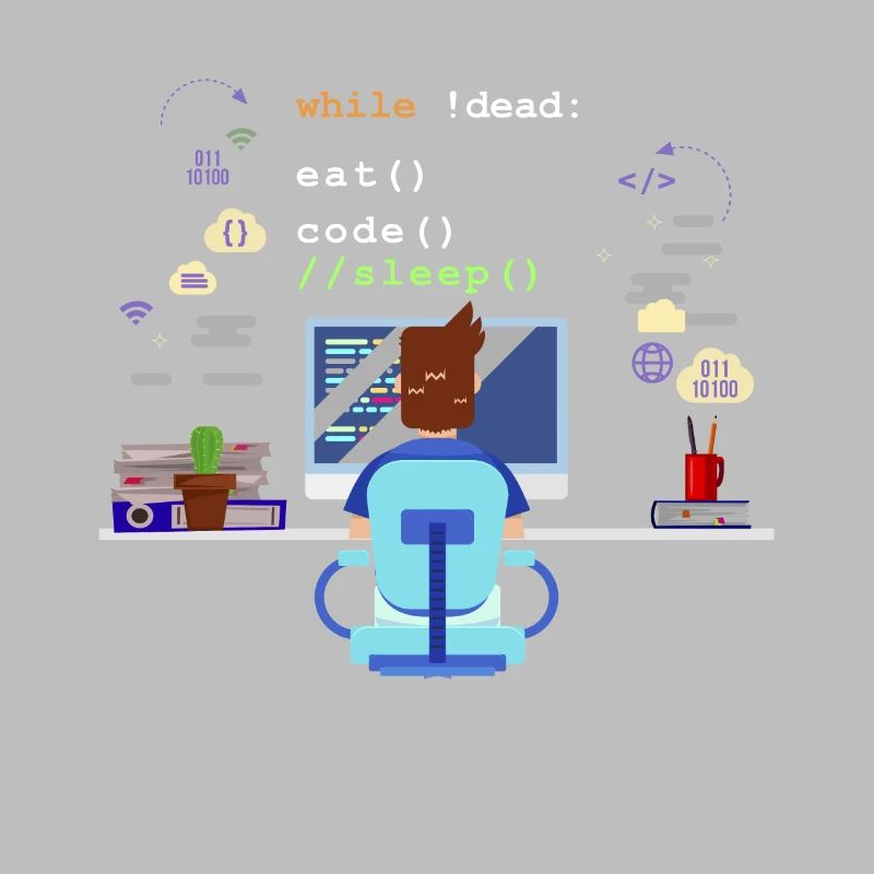 Eat Sleep Code Programmation informatique
