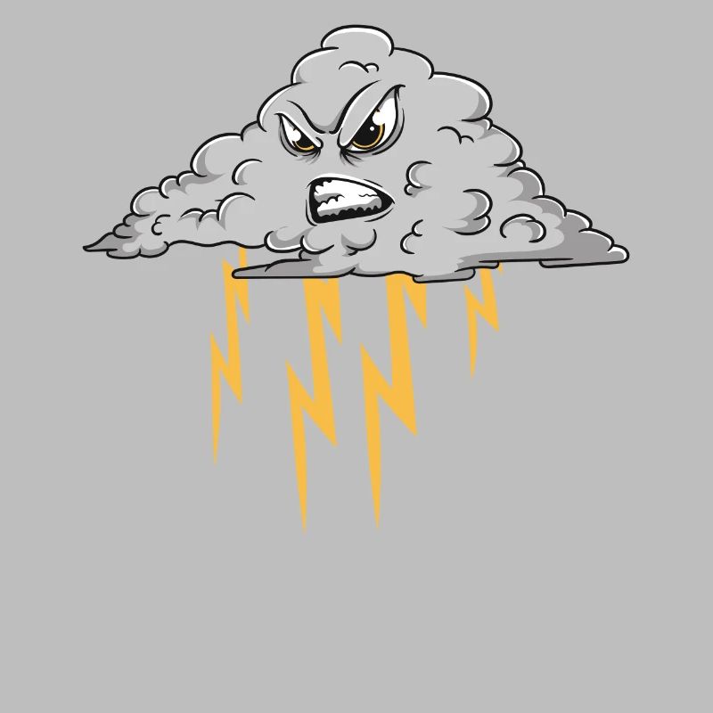 Angry Cloud Causing Lightning Thunderstorm Weather