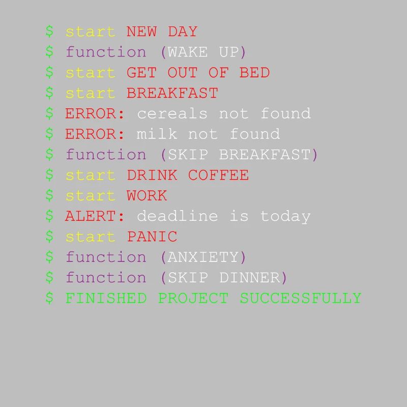 Méthode de fonction de code de blague du programmeur