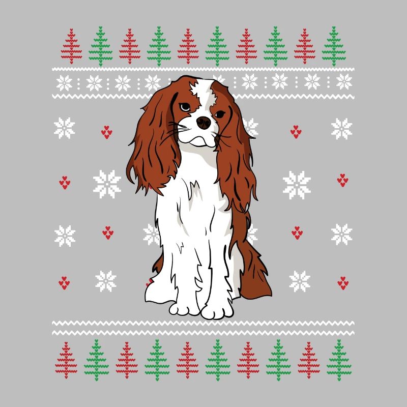 Pull de Noël Cavalier King Charles Spaniel