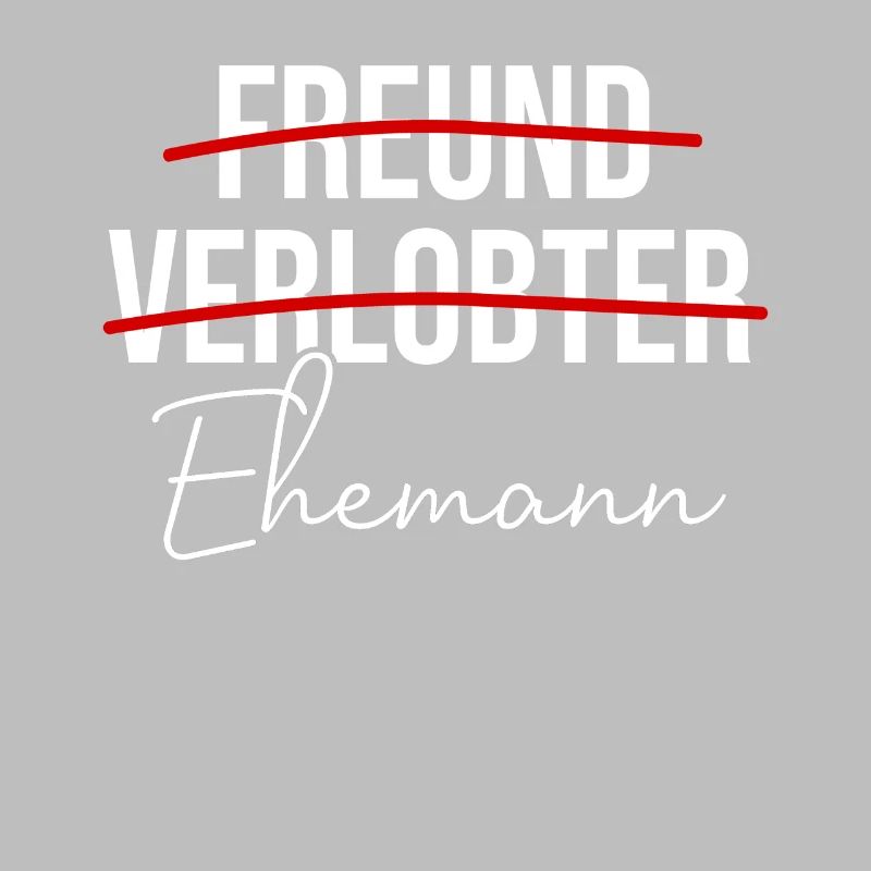 Freund Verlobter Ehemann Hochzeitstag Ehemänner