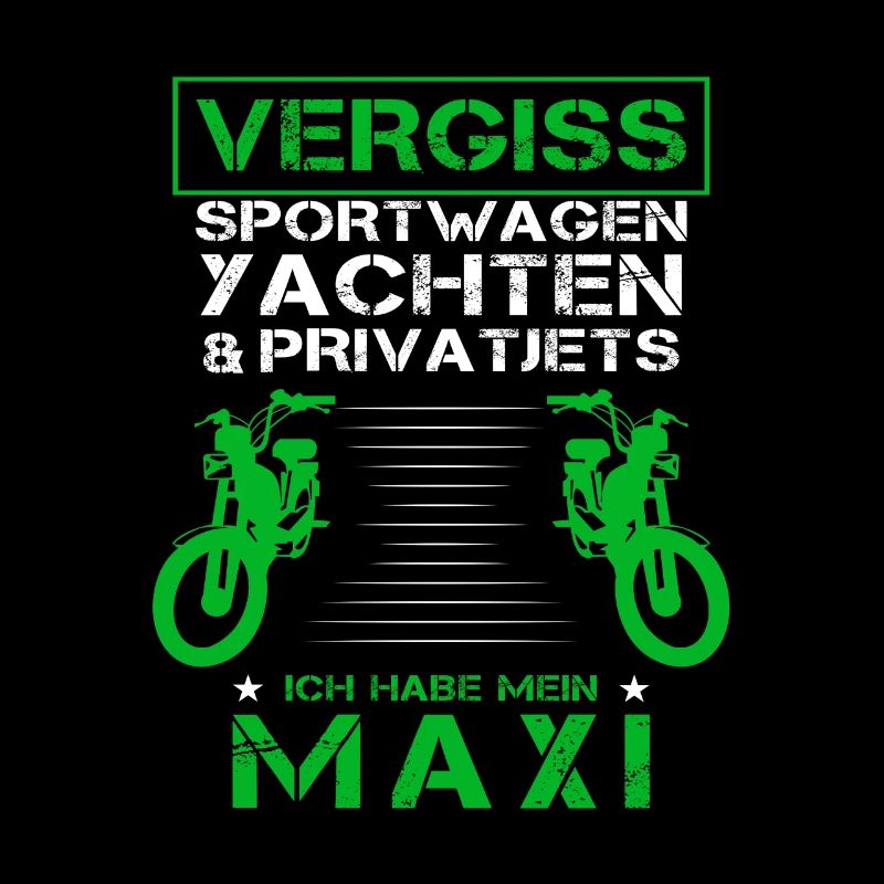 Maxi Moped Oldtimer Mopedfahrer Zweitakter