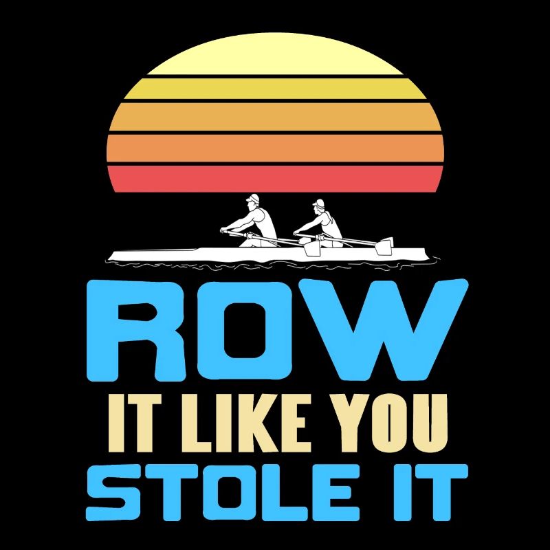 Retro Row It comme vous l’avez volé Conceptions d’aviron