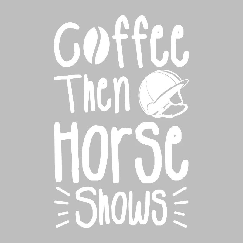 Kaffee dann Pferdeshows Reiten