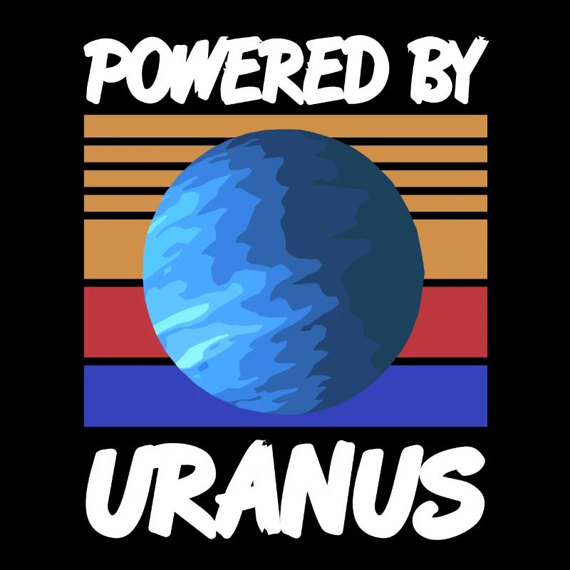 Powered By URANUS Retro Solar System Planet
