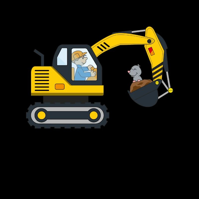 Excavator Construction Site Professions Excavator Operator Gift