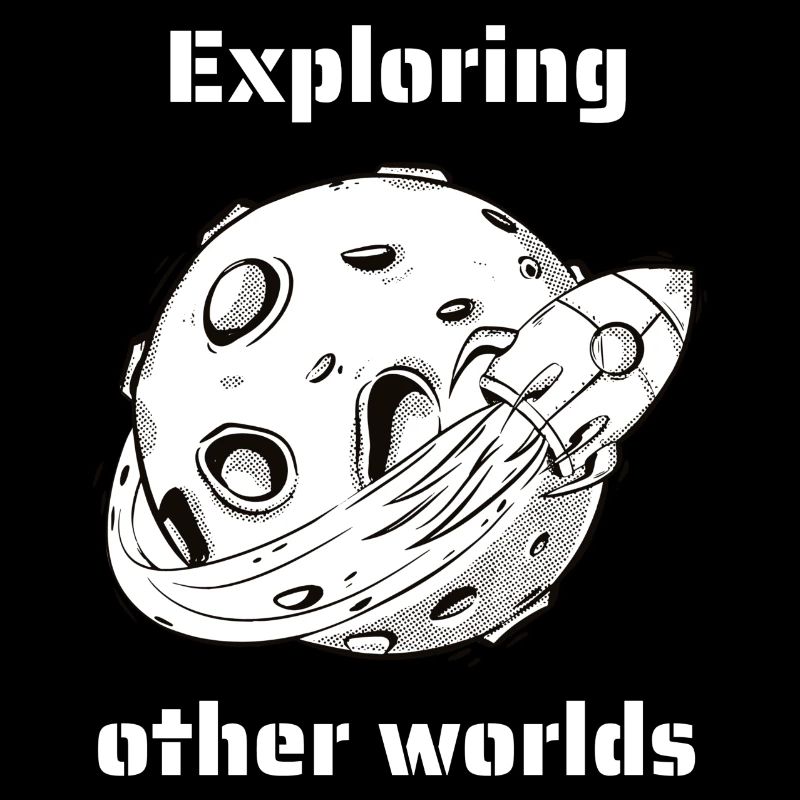 Exploring Other Worlds Retro Outer Space Designs