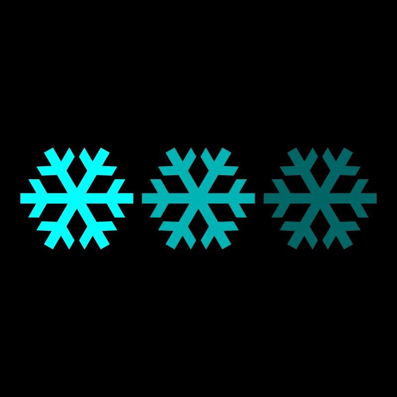 Three snowflakes