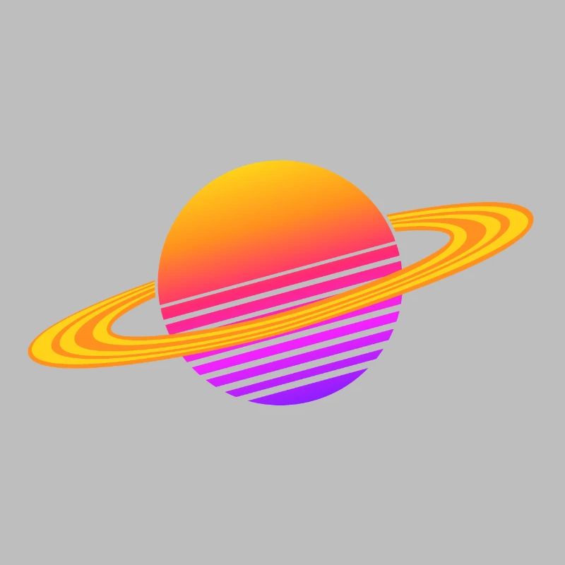 Synthwave Saturne