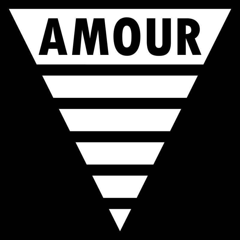 Amour dans le triangle (triangle divisé)