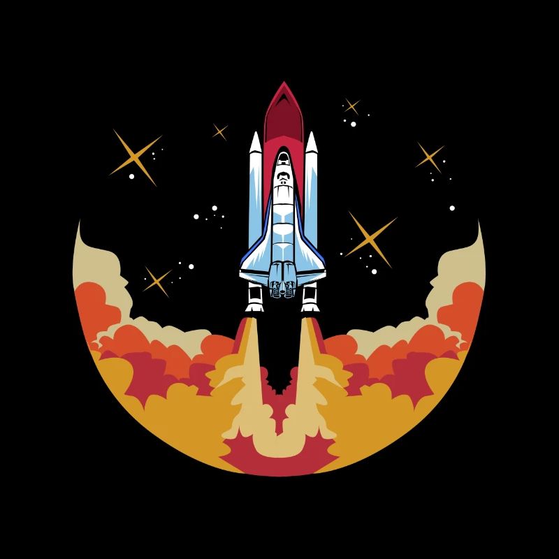 Astronaute de lancement de la navette spatiale