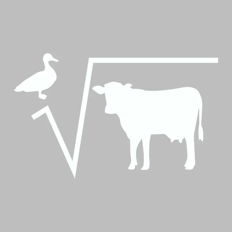 Math duck root from cow math teacher gift idea
