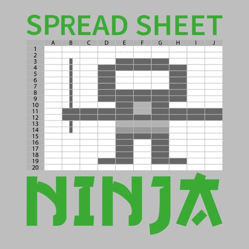 Feuille de calcul cadeau de profession comptable ninja