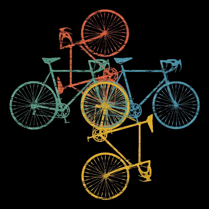 Bicycle Circle Cyclists Cyclists Retro