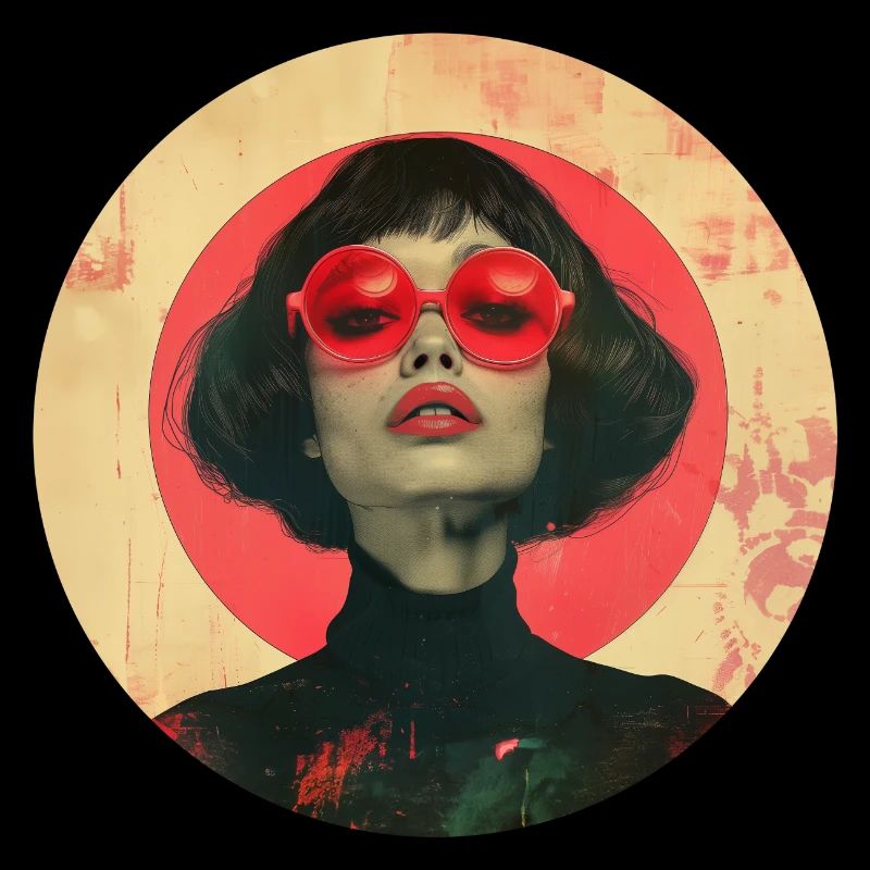 Dame mit Rot