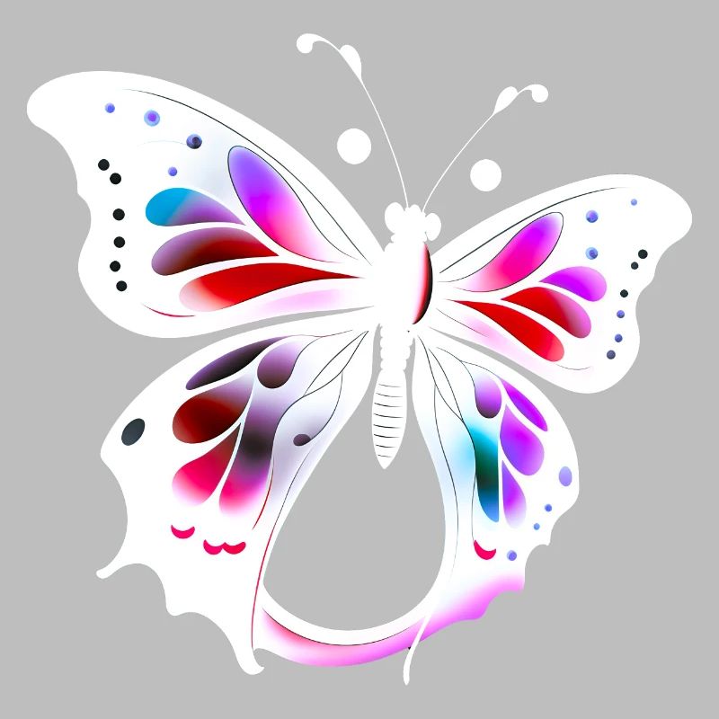 Papillon multicolore