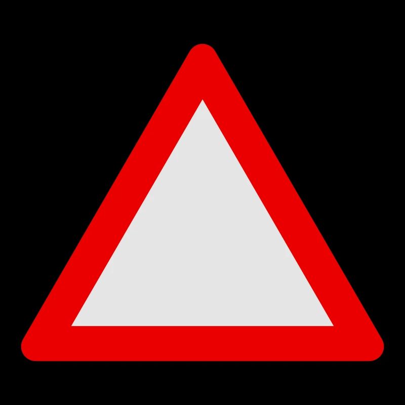 Blank Warning Triangle