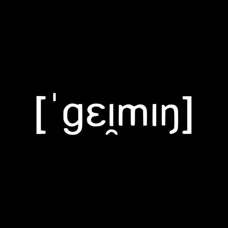 GAMING LAUTSCHRIFT / phonetic script - SIMPLE