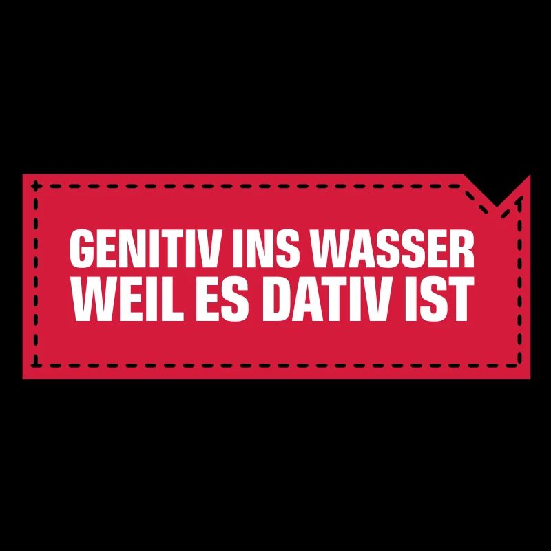 Genitive into the water because it's dative