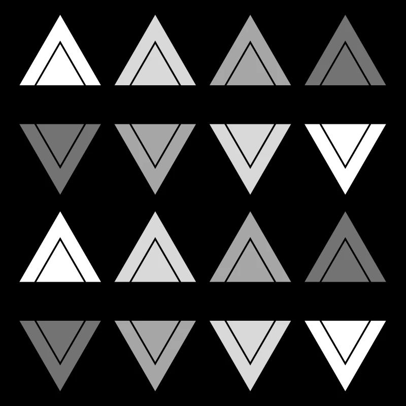 Géométrie Moderne Abstrait Triangles deux rangées