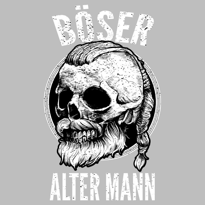 Böser Alter Mann Wikinger Schädel Geschenkidee