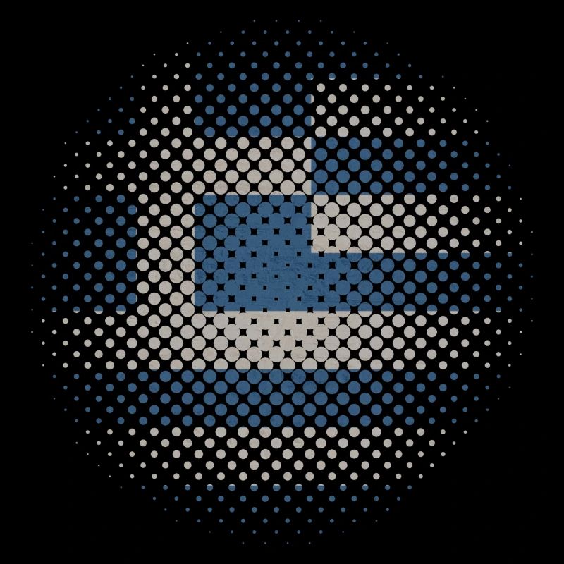 Grèce drapeau utilisé points de vue Athènes Crète