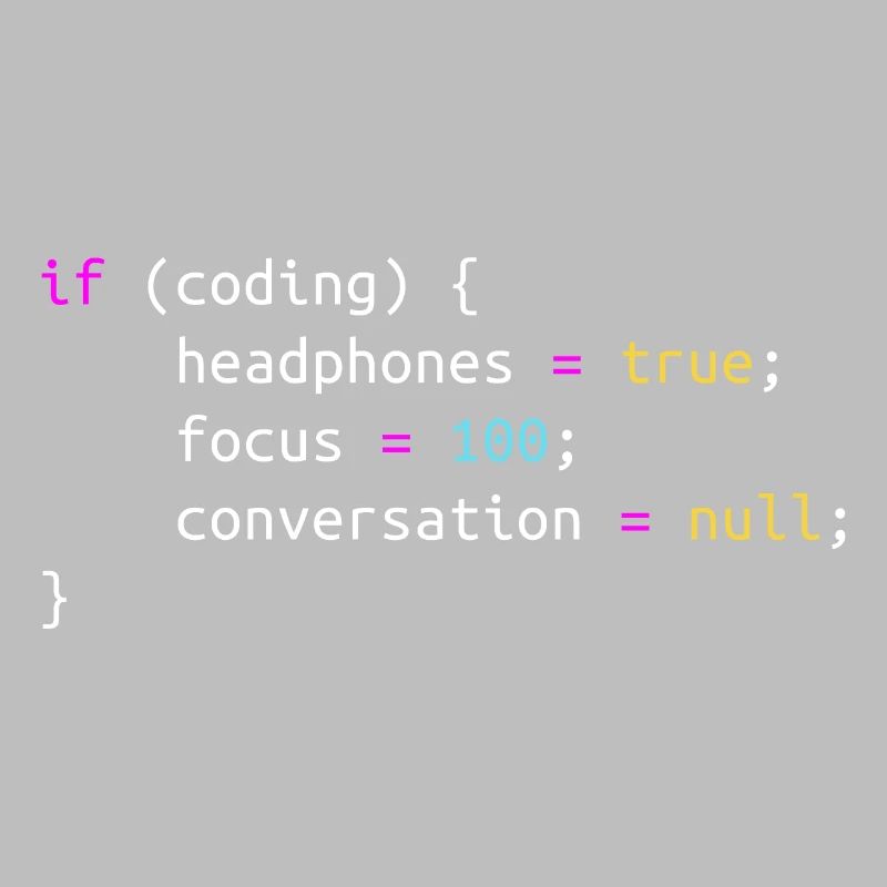 Funny gift for Programmer Headphones while Coding