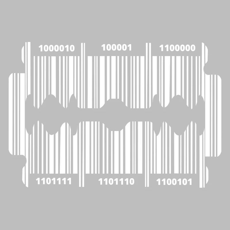 Razor blade with code