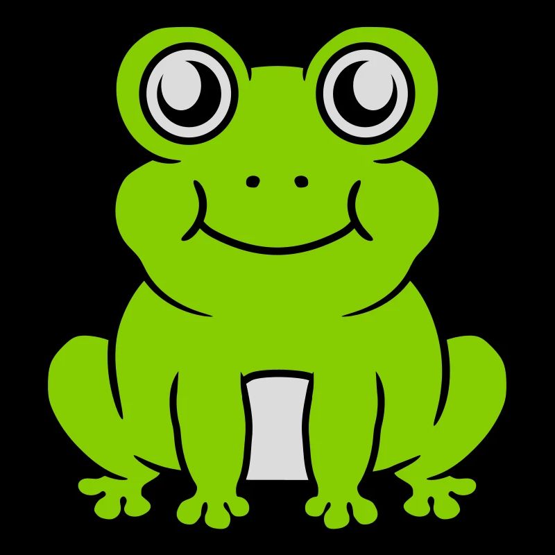 Petite grenouille douce assise