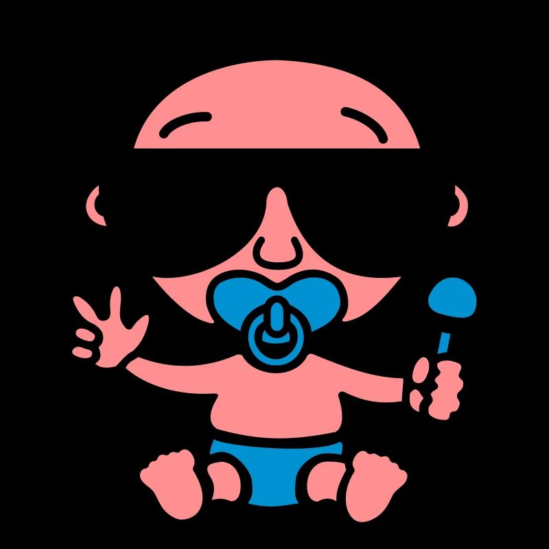 Cool Baby mit Sonnenbrille (Farbe)