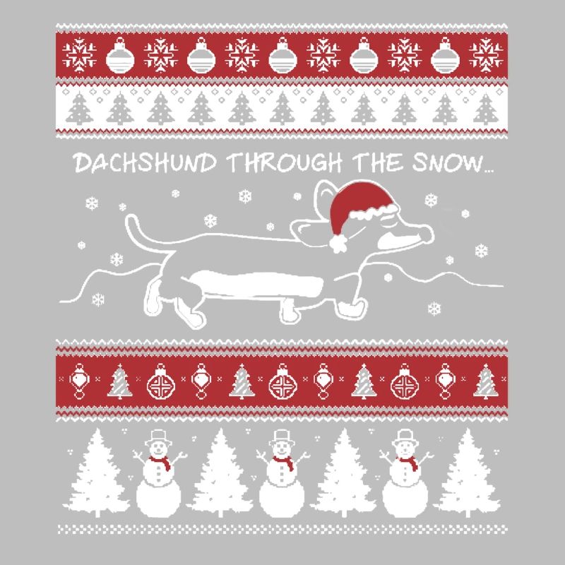 Dachshund Noël Ugly Pull de Noël