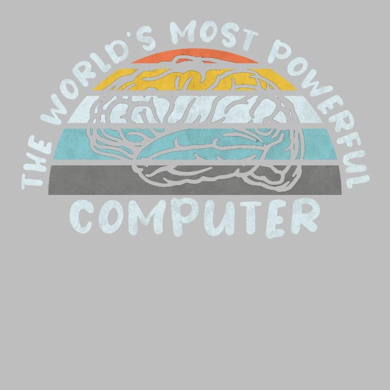 COMPUTER BRAIN LINUX SUPERBRAIN GEEK VINTAGE TECH