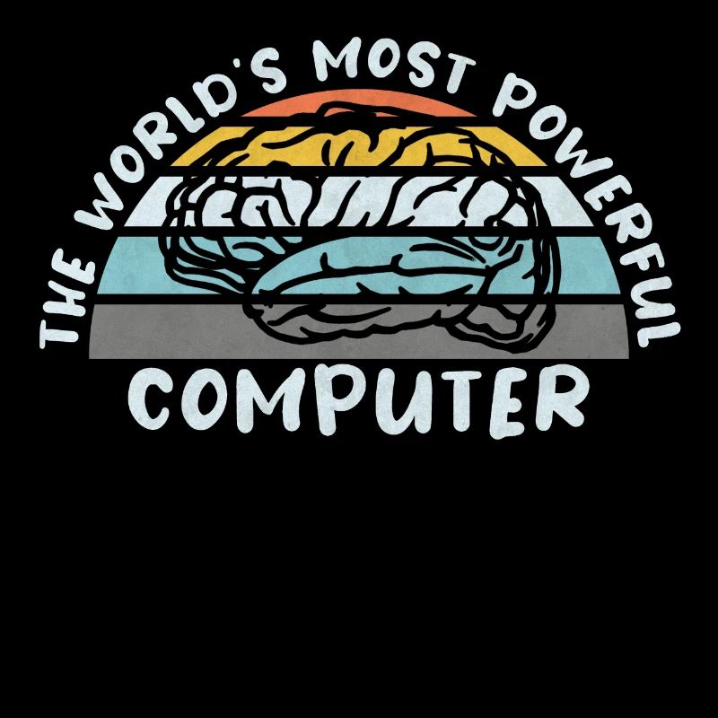 COMPUTER BRAIN LINUX SUPERBRAIN GEEK VINTAGE TECH