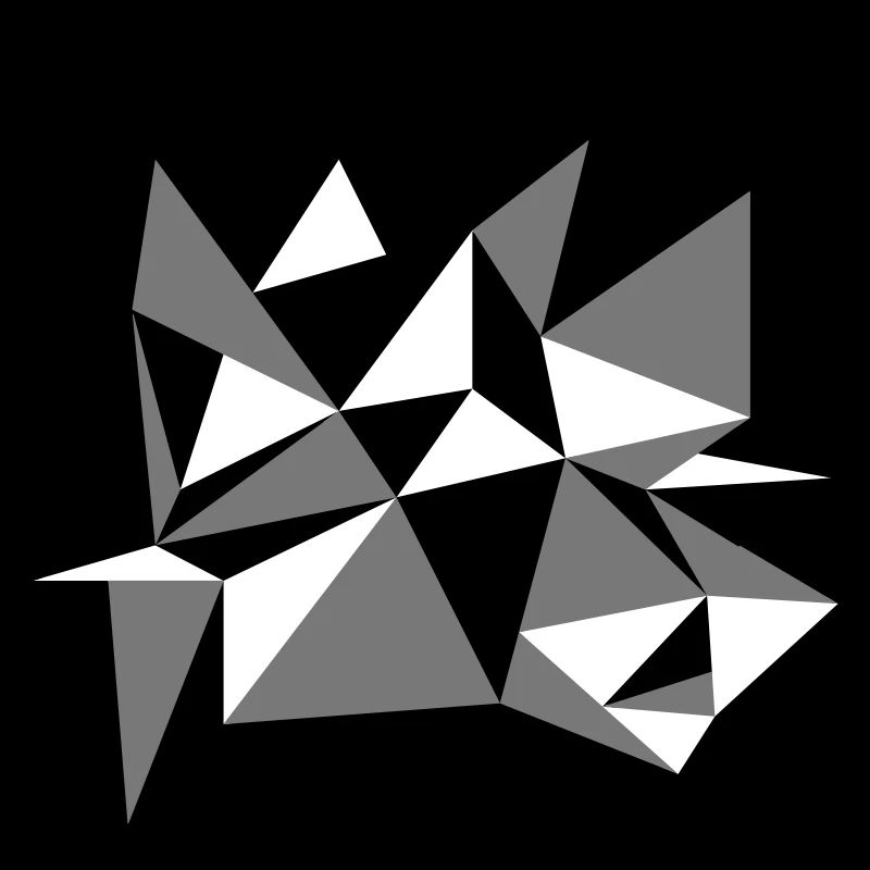 forme modèle triangles conception origami cool papier 3c