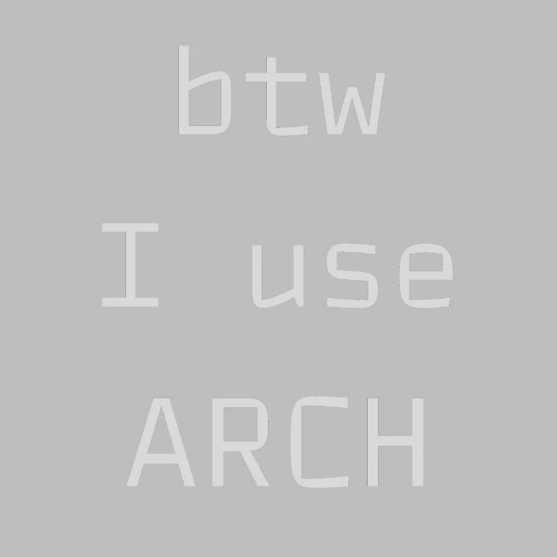 btw j’utilise Arch Linux