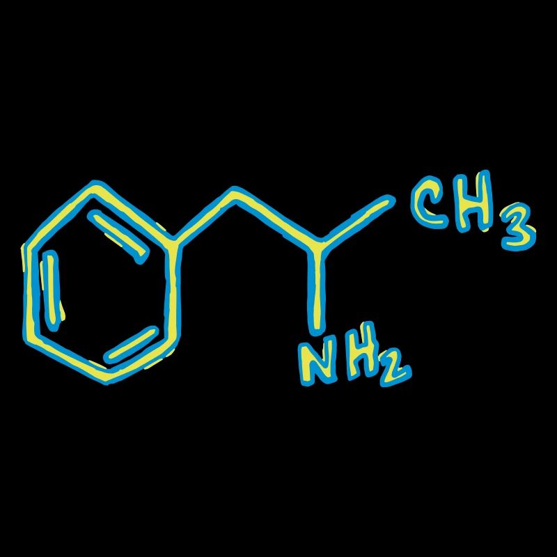 Chimie des formules structurales de l'amphétamine