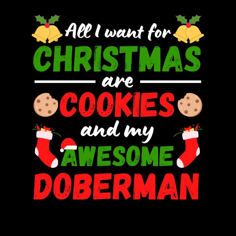 Biscuits Doberman de Noël