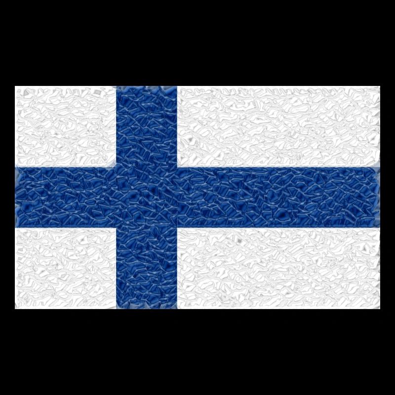 cristal drapeau Finlande