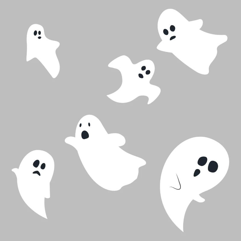 Halloween Ghosts Ghost Group Design simple