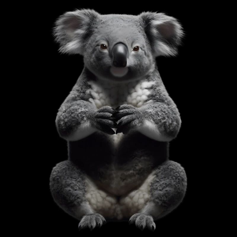 Koala en prière