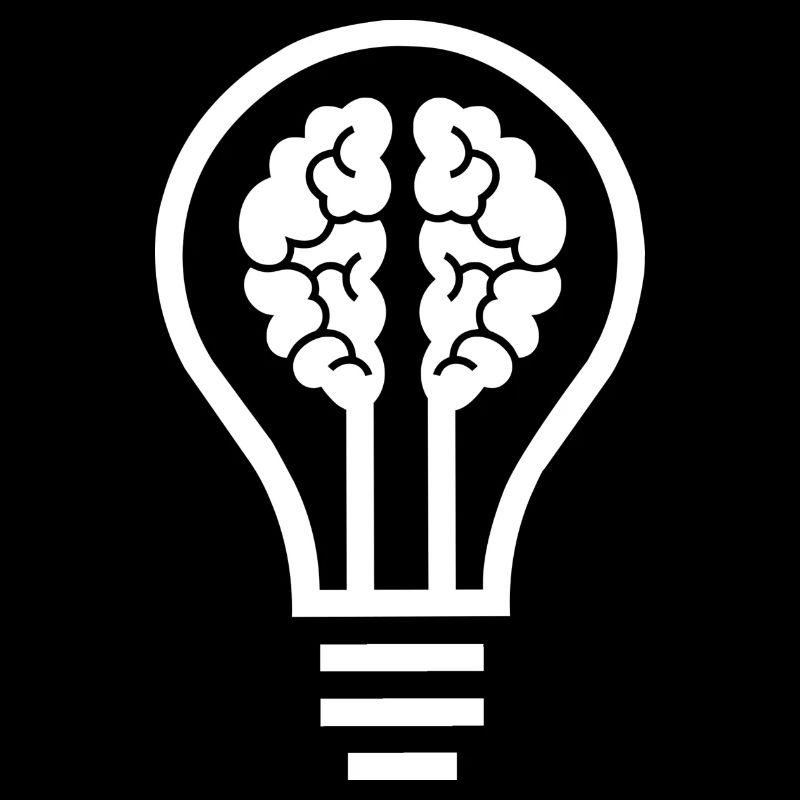 brain light bulb