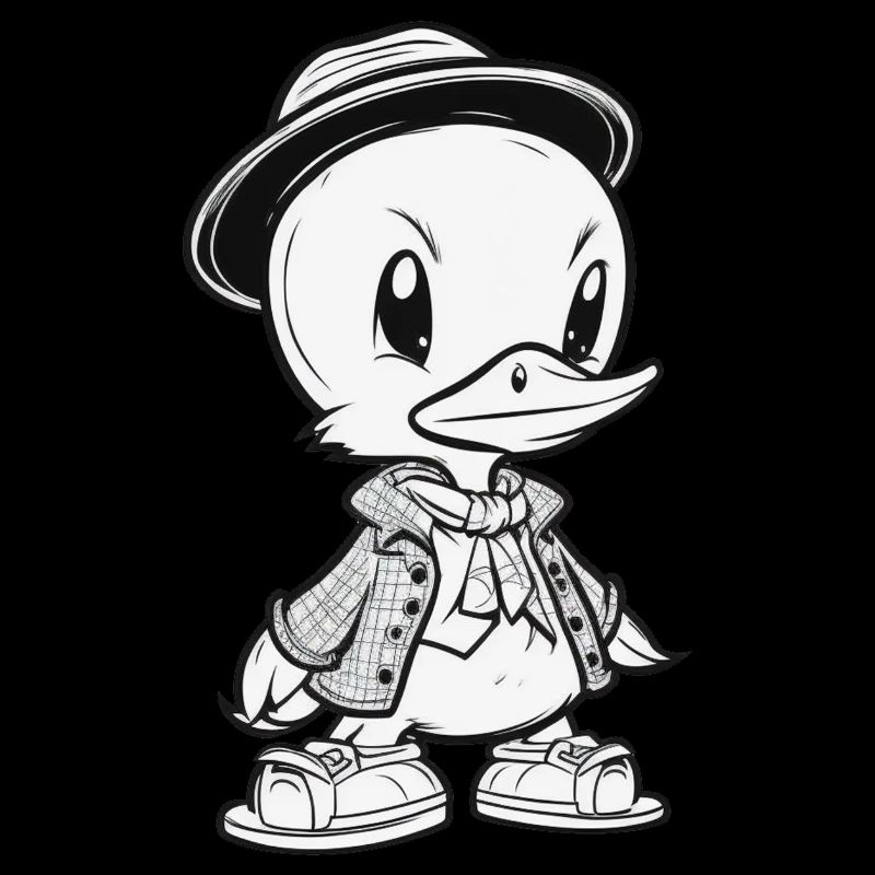 Dapper Duck - Élégant et élégant