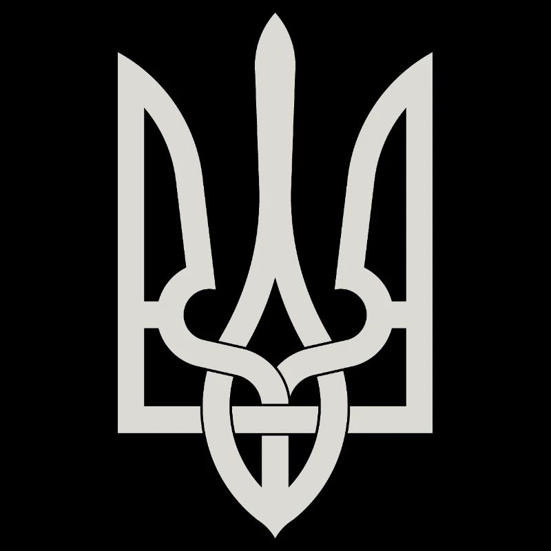Ukrainian Trident Emblem Artwork