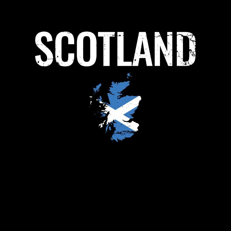 Ecosse Ecosse Vintage carte drapeau écossais