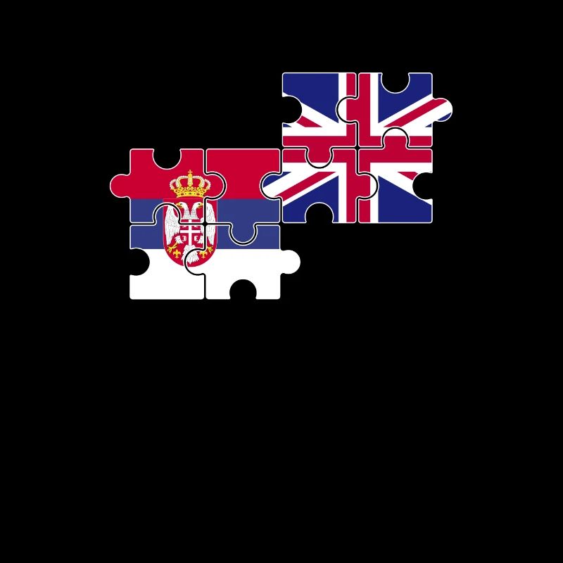 Serbie Royaume-Uni Drapeau Serbes britanniques