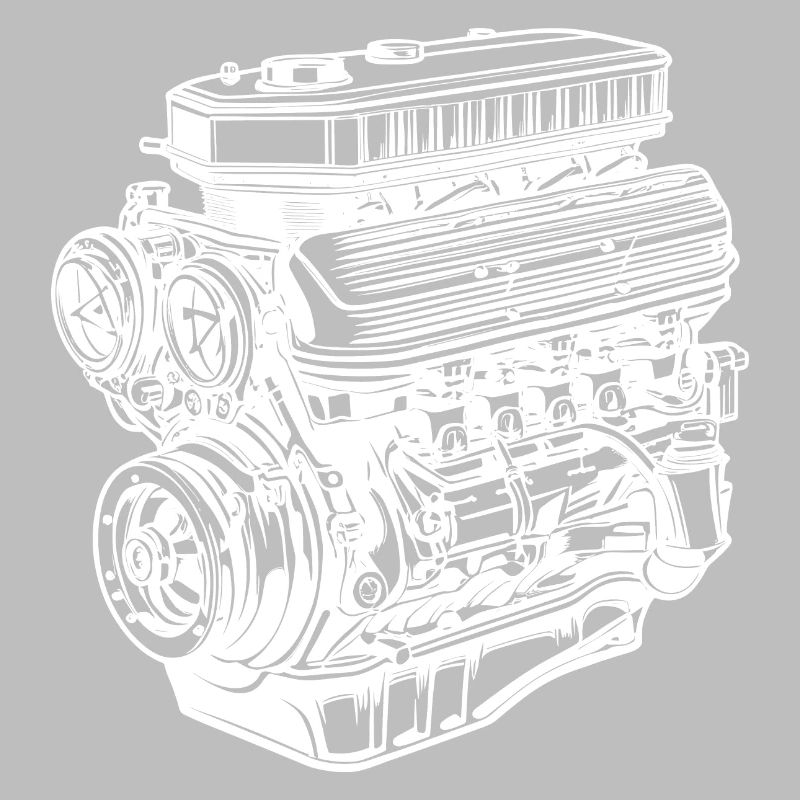 Car Engine Internal Combustion Engine V6